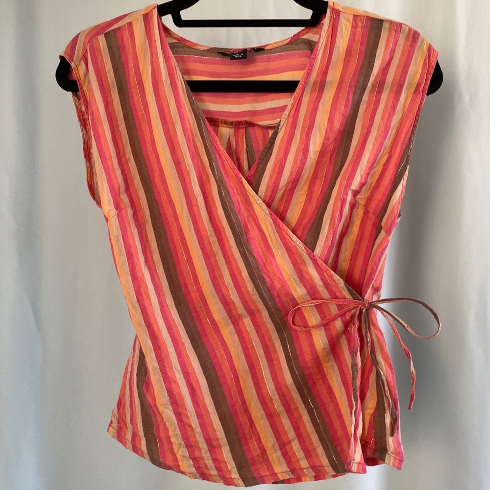 Short Sleeve Wrap Top